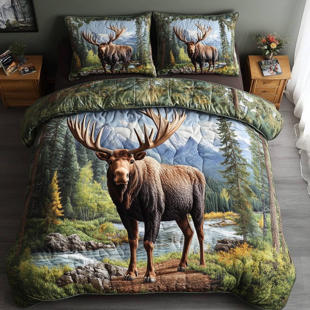 Wilderness Giant Quilted Bedding Set Cute Bed Sheets First Mothers Day Gift For My Daughter