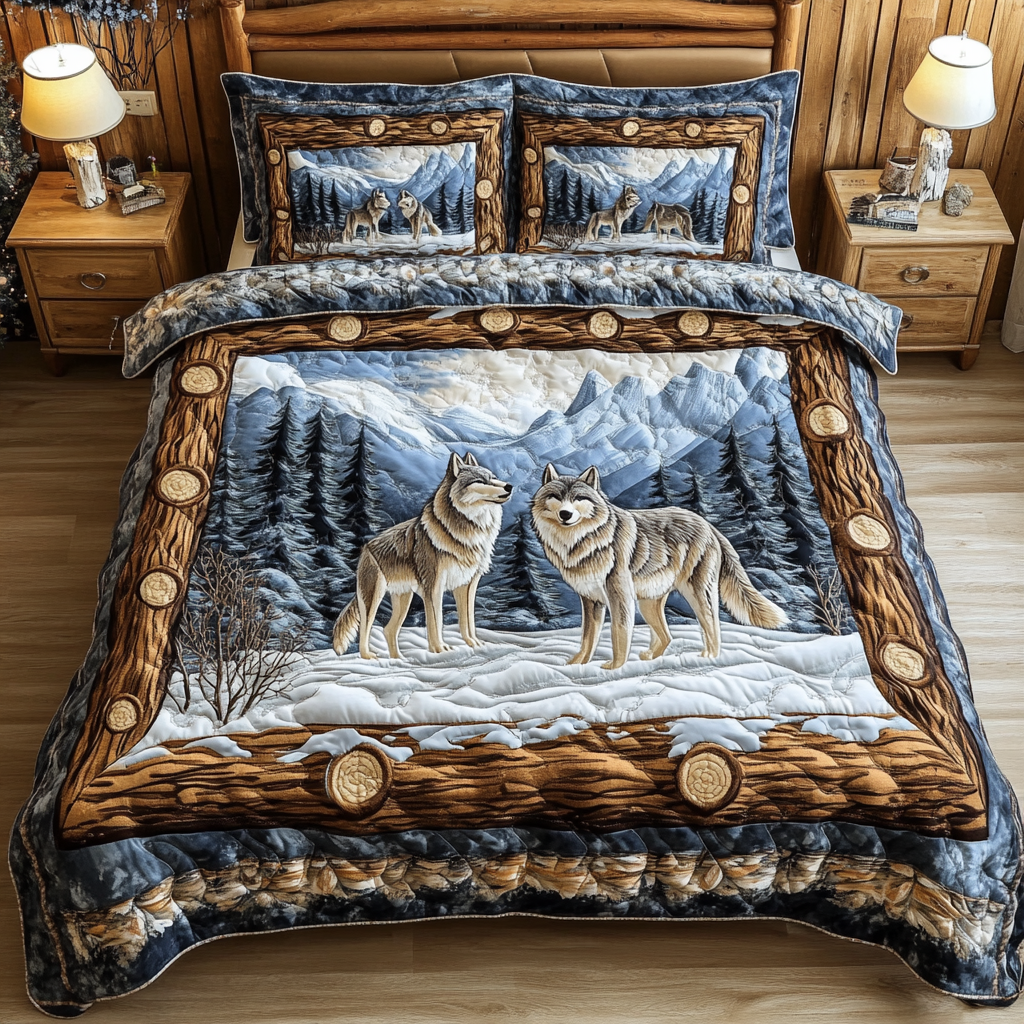 Wilderness Spirit Quilted Bedding Set Aesthetic Room Decor Mother's Day Gifts For For Mom From Daughter