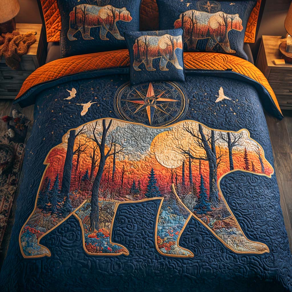 Wilderness Walk Quilted Bedding Set Unusual Bed Sheets Great Father's Day Presents
