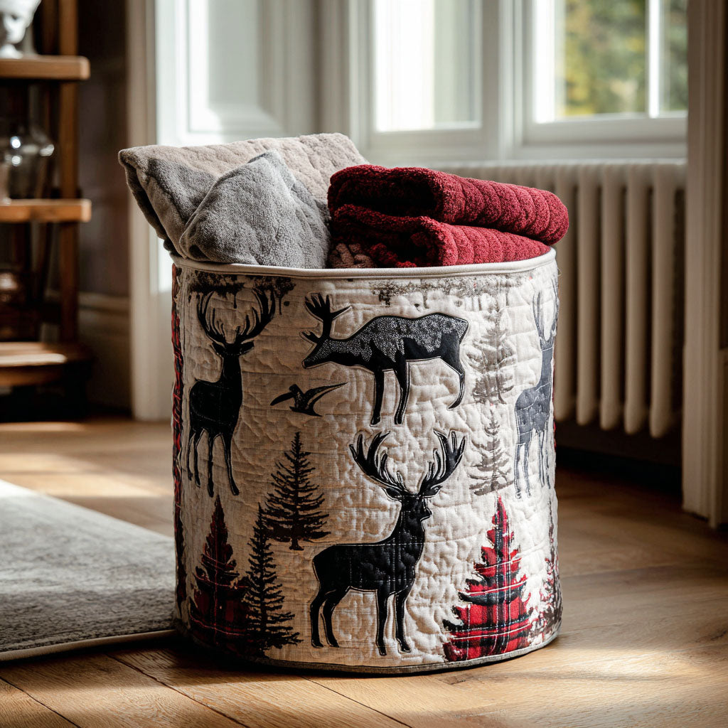 Wildwood Pursuit Quilted Laundry Basket Best Clothes Hamper Special Father Daughter Gifts