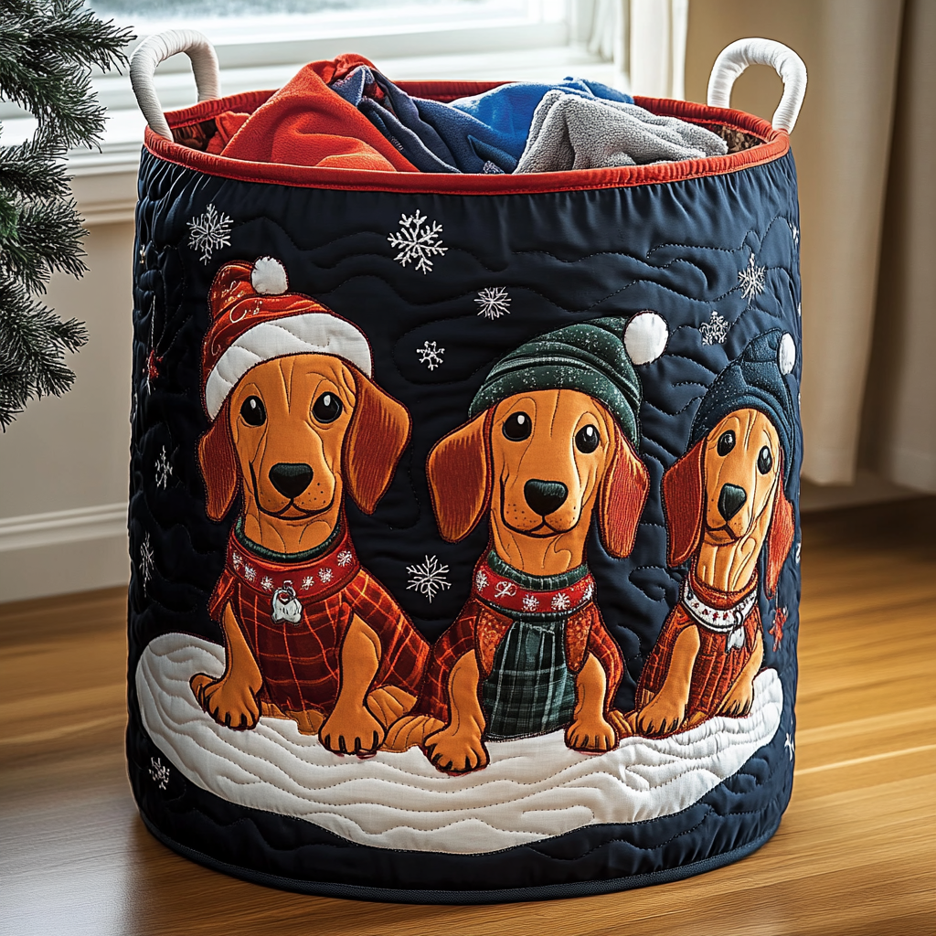 Winter Companions Quilted Laundry Basket Unique Laundry Basket Best Christmas Gifts For Mom