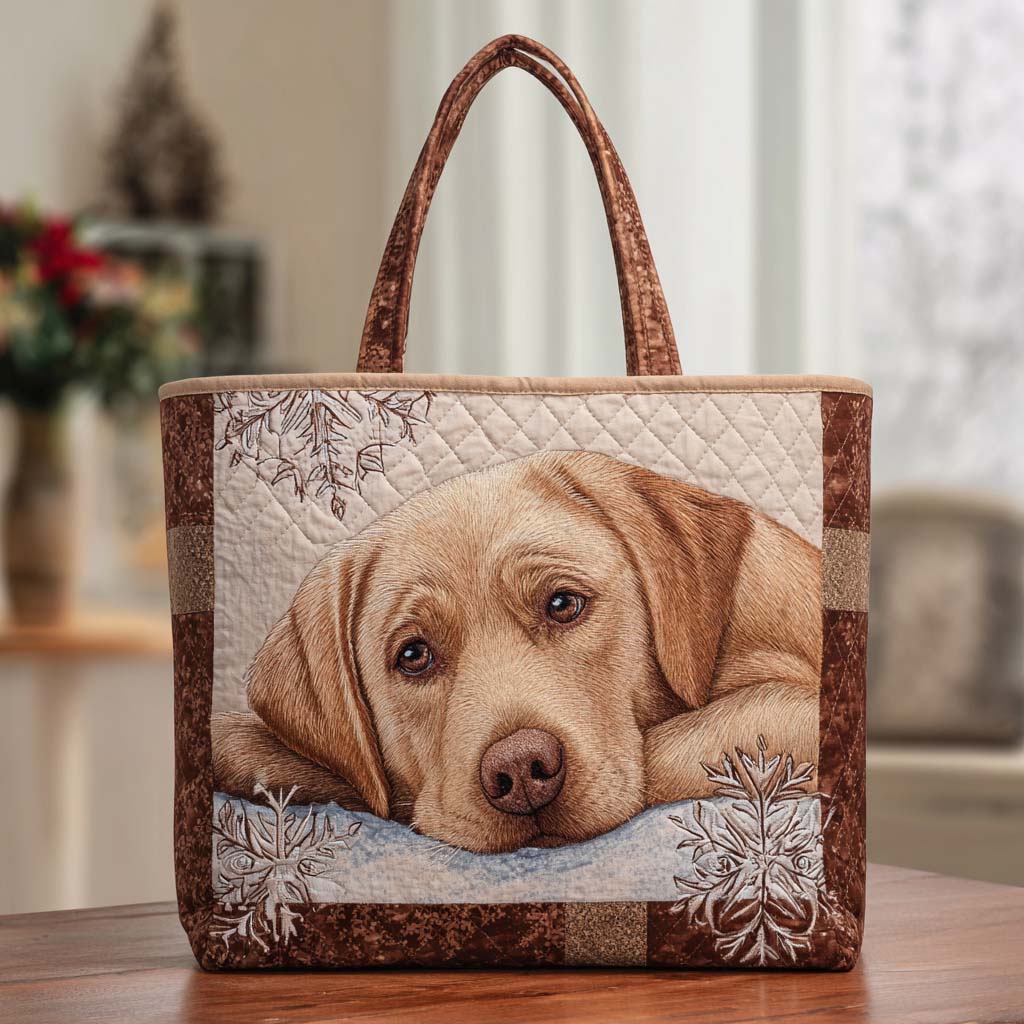Winter Gaze Lab Quilted Tote Bag Popular Designer Totes Mother Gift Ideas