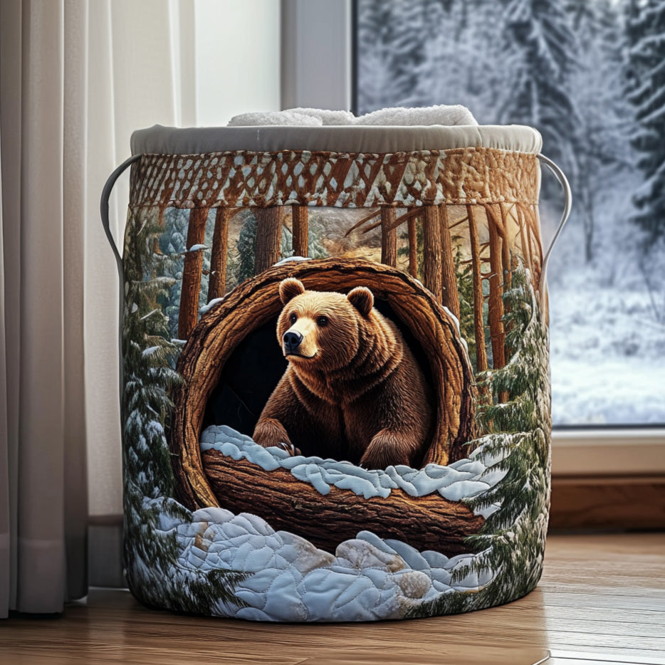 Winter Guardian Quilted Laundry Basket Best Laundry Basket Father's Day Gifts For Grandpa