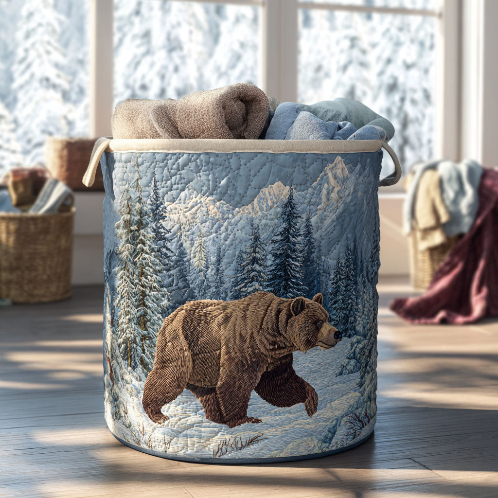 Winter Trek Quilted Laundry Basket Unique Laundry Basket Hunting Gifts For Men