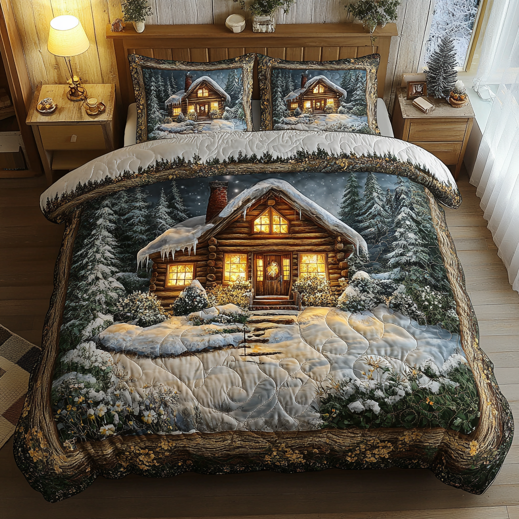 Winter Warmth Quilted Bedding Set Best Bedspread Set Great Family Gifts