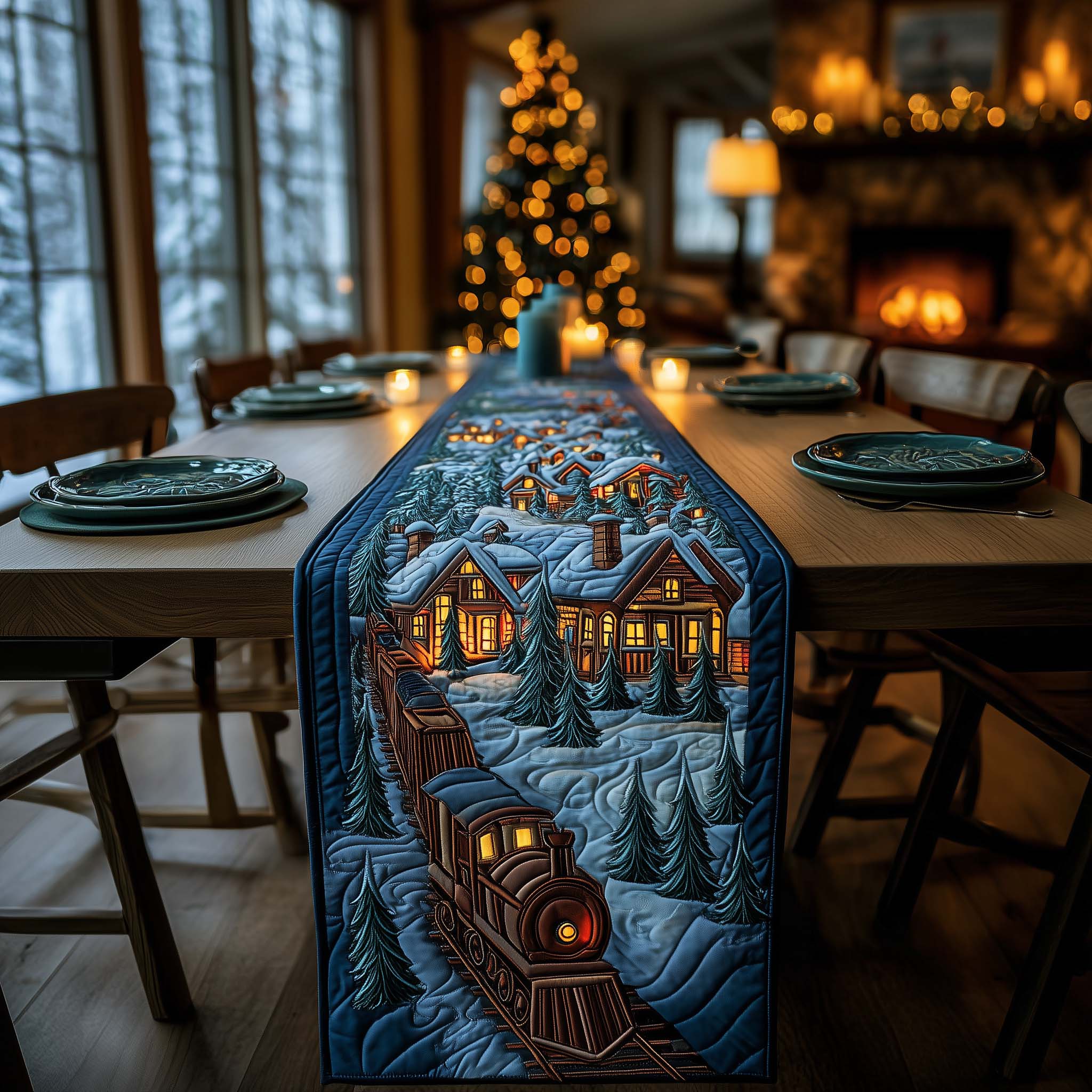 Winterline Voyage Quilted Table Runner Holiday Table Runners Christmas Gift Ideas For Relatives