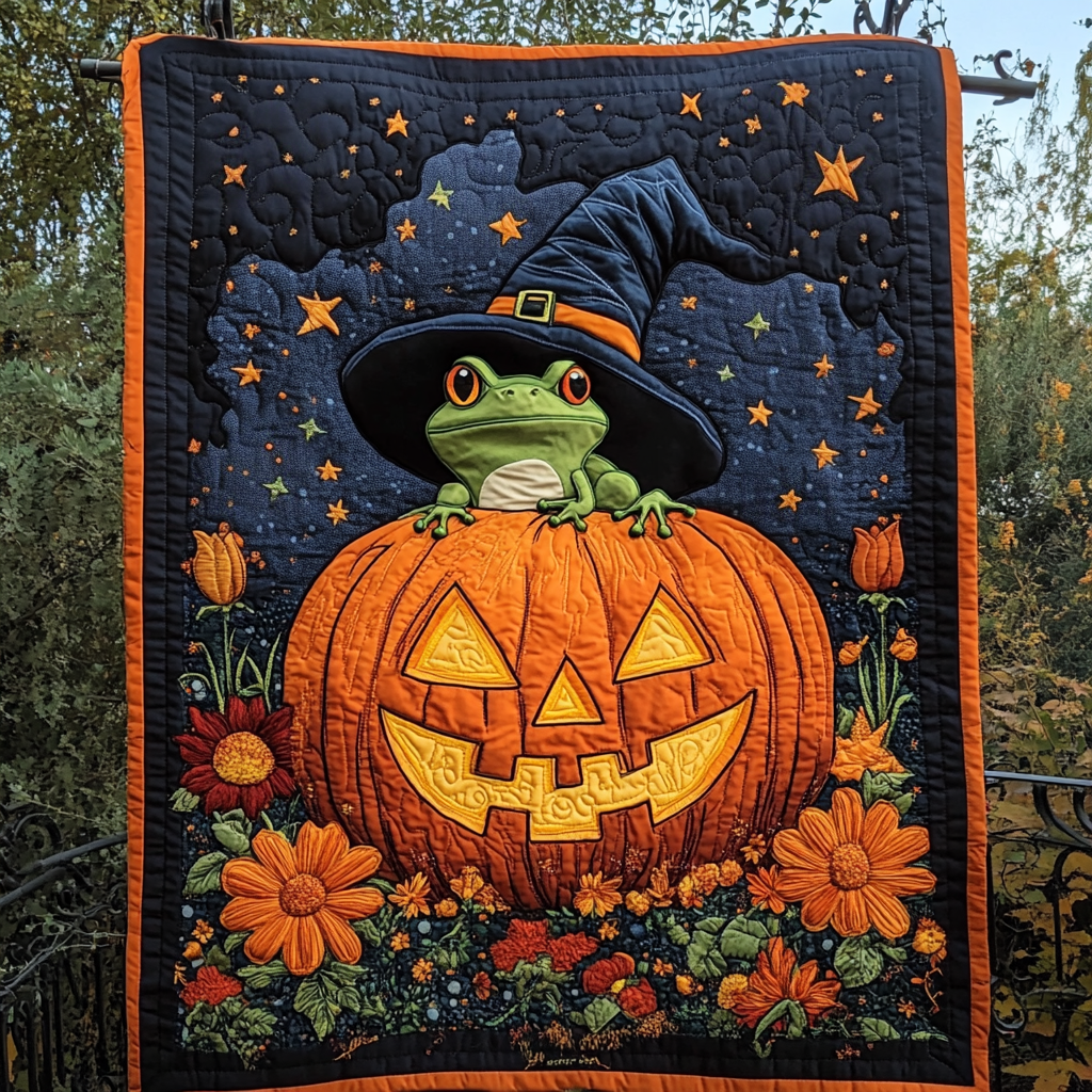 Witching Hour Quilted Blanket Aesthetic Room Decor Halloween Gift Ideas For Adults