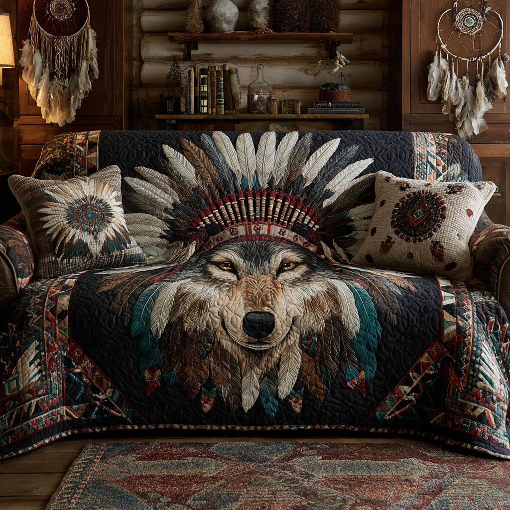 Wolf Chief Quilted Sofa Cover Nice Sofa Covers Native American Mom Gift ideas