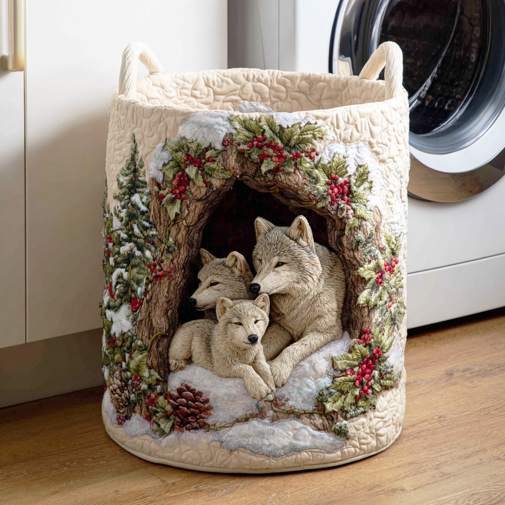 Wolfwood Serenity Quilted Laundry Basket Clothes Hamper Best Christmas Gifts For Wife