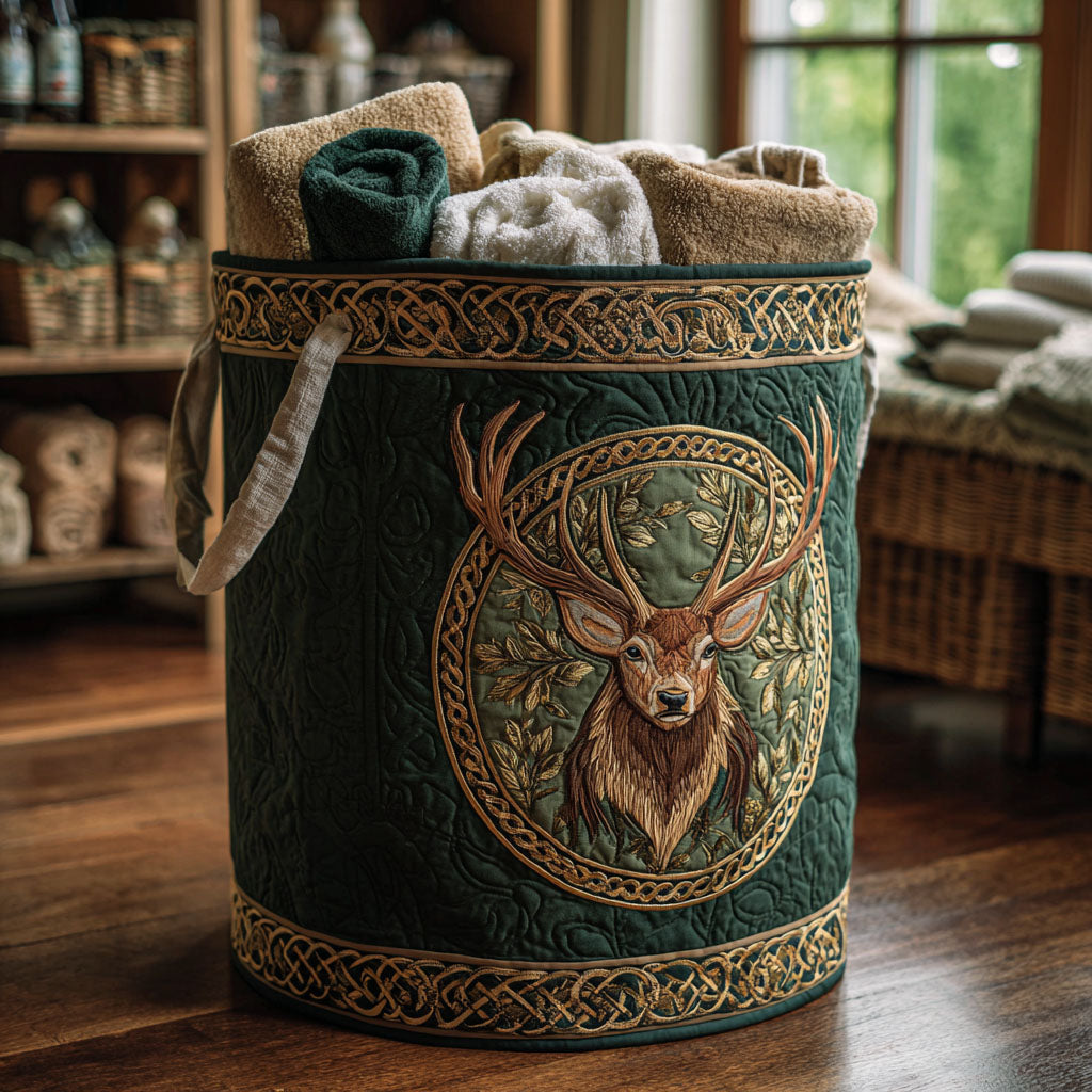 Woodland Monarch Quilted Laundry Basket Unique Laundry Hamper Ideas Father's Day Presents From Daughter