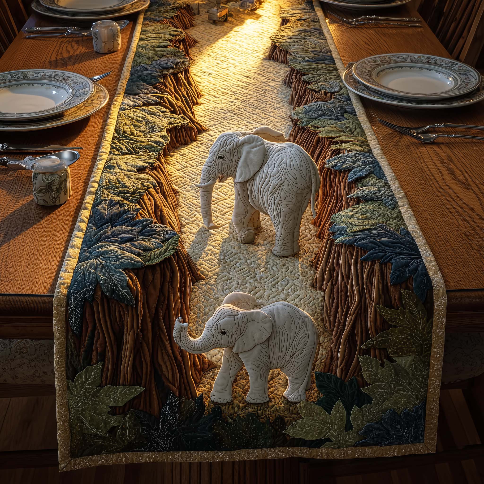 Woodland Monarch Quilted Table Runner Target Table Runner Unique Elephant Gifts