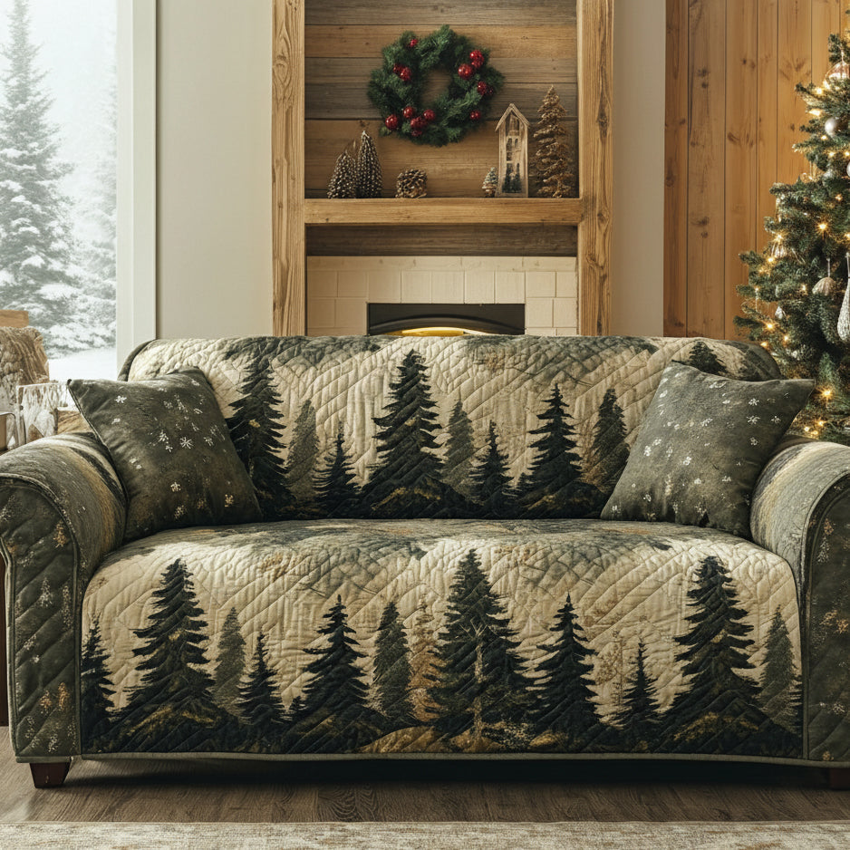 Woodland Peace Quilted Sofa Cover Couch Protector Unique Gifts For Family