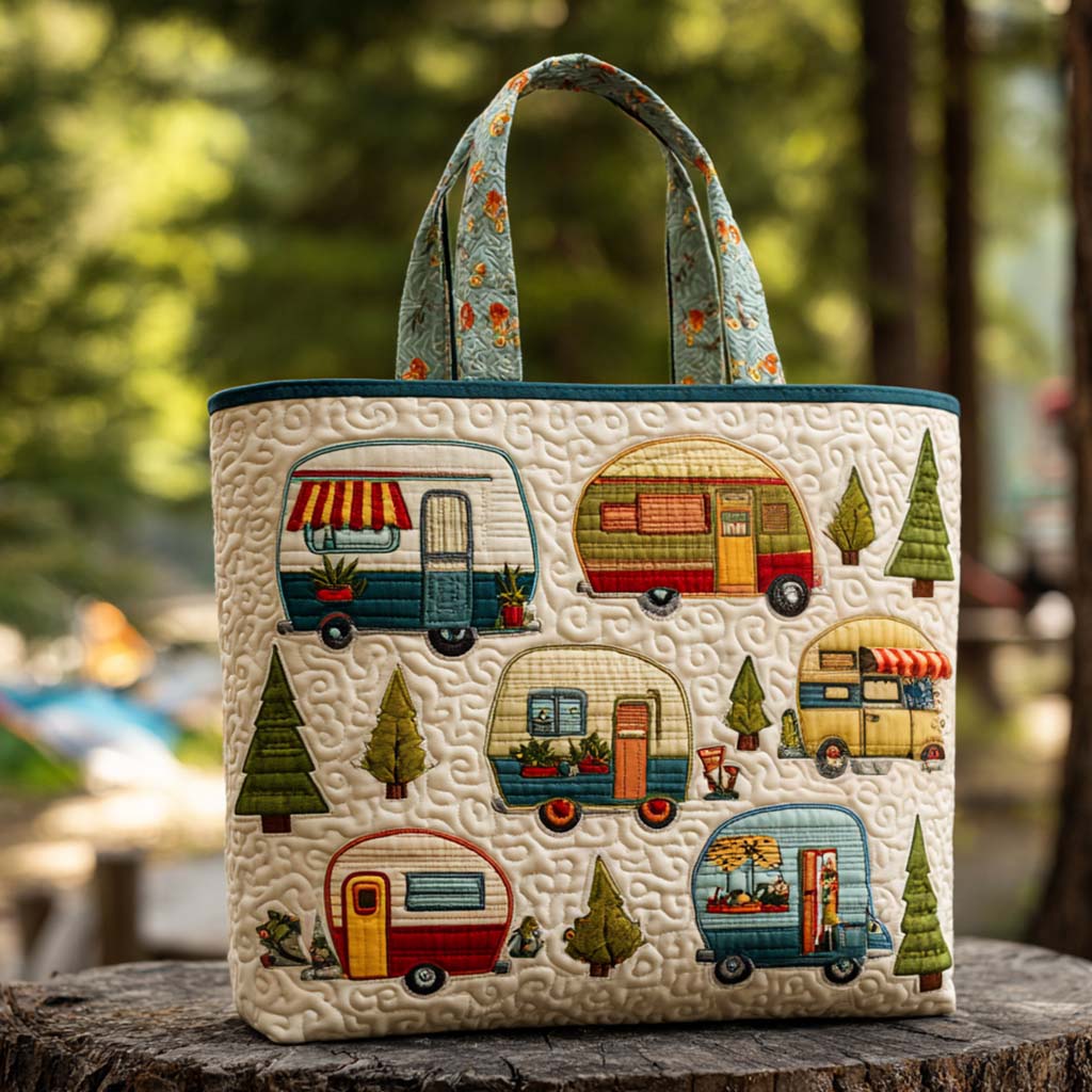Woodland Trail Quilted Tote Bag Best Everyday Tote Bag Gift Ideas For Mum