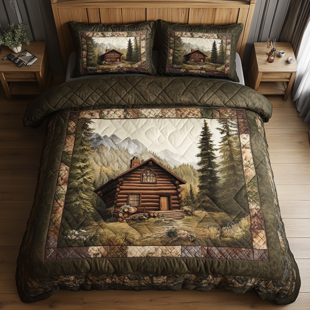 Woodland Whispers Quilted Bedding Set Cute Bed Sets For Teens Gifts For Family