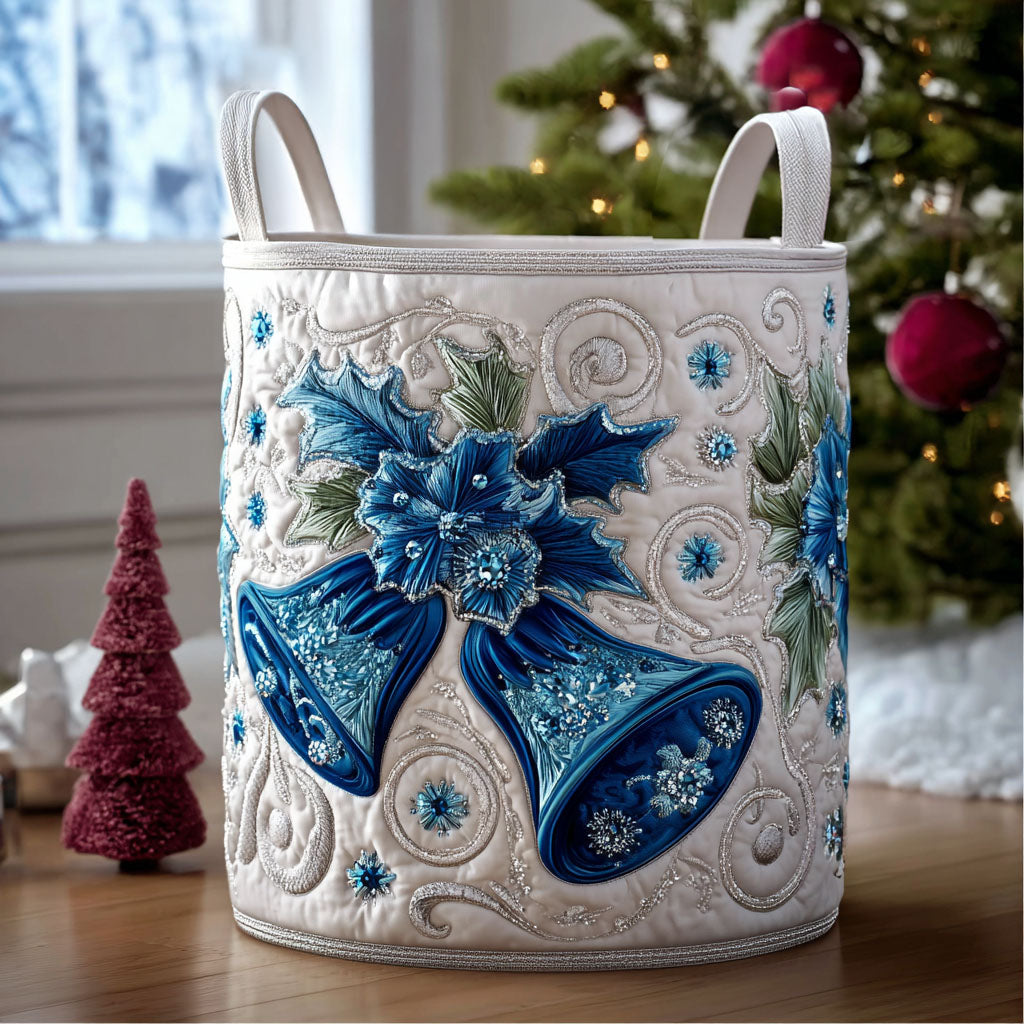 Yuletide Glow Quilted Laundry Basket Unique Clothes Hamper Christmas Gift Ideas For A Daughter
