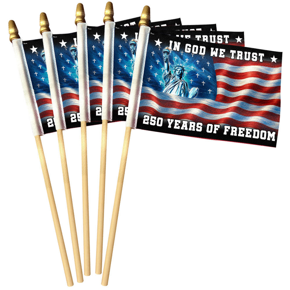 250 Years of Freedom Handheld Flag Patriot Day Special Gifts For Family Members