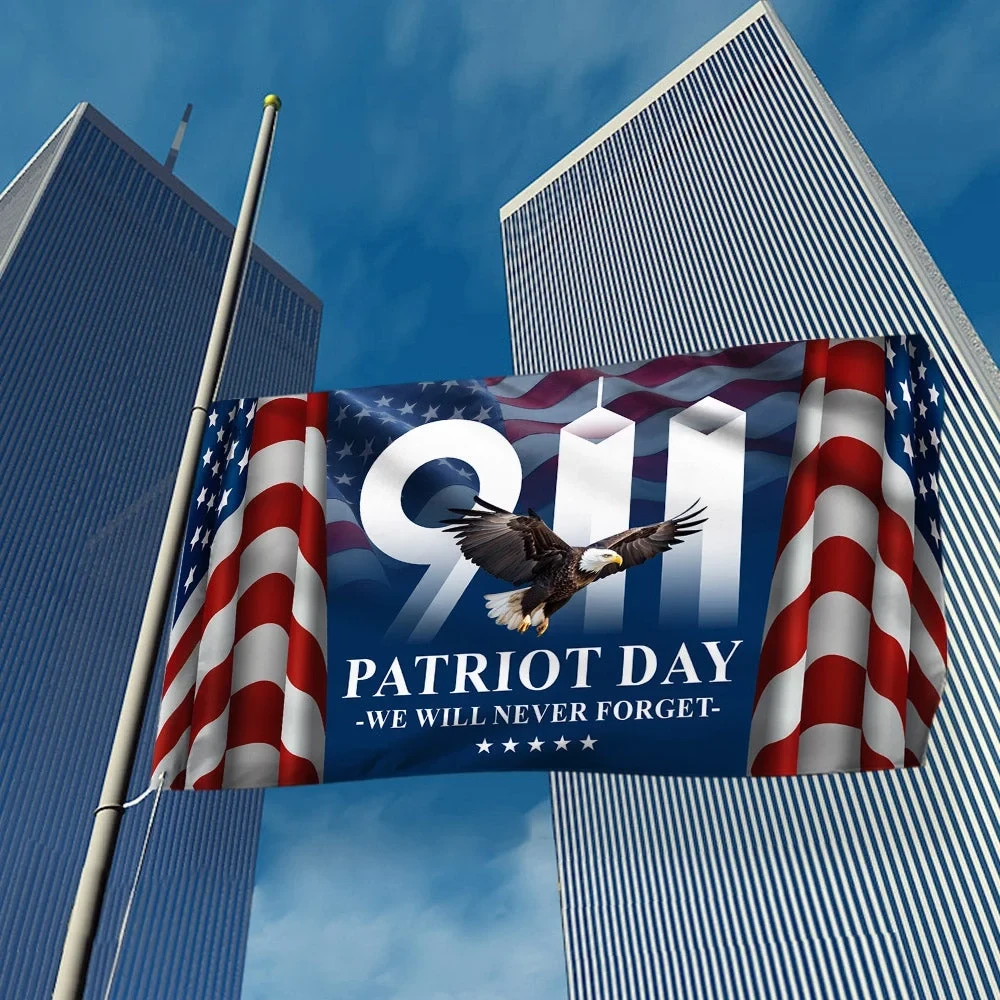 911 Attacks Patriot Day September 11th Never Forget Flag 911 25th Anniversary Flag House Decor