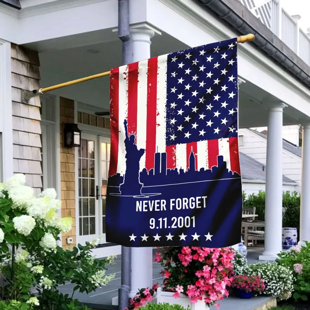 911 Flag Never Forget 911 American US Flag Best House Decor Cool Gift For Patriots