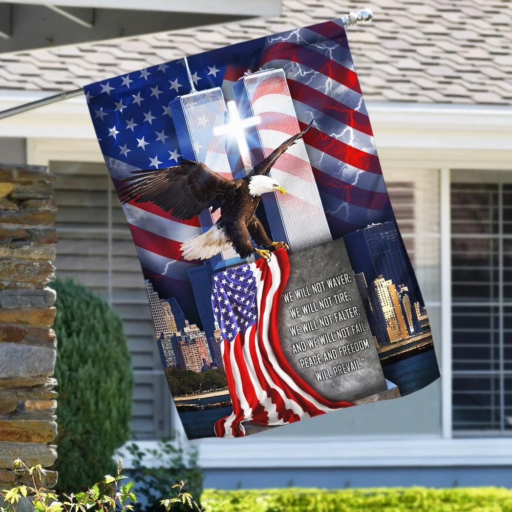 911 Flag Never Forget Eagle Flag Best House Decor Unique Gift For Patriotic Dad
