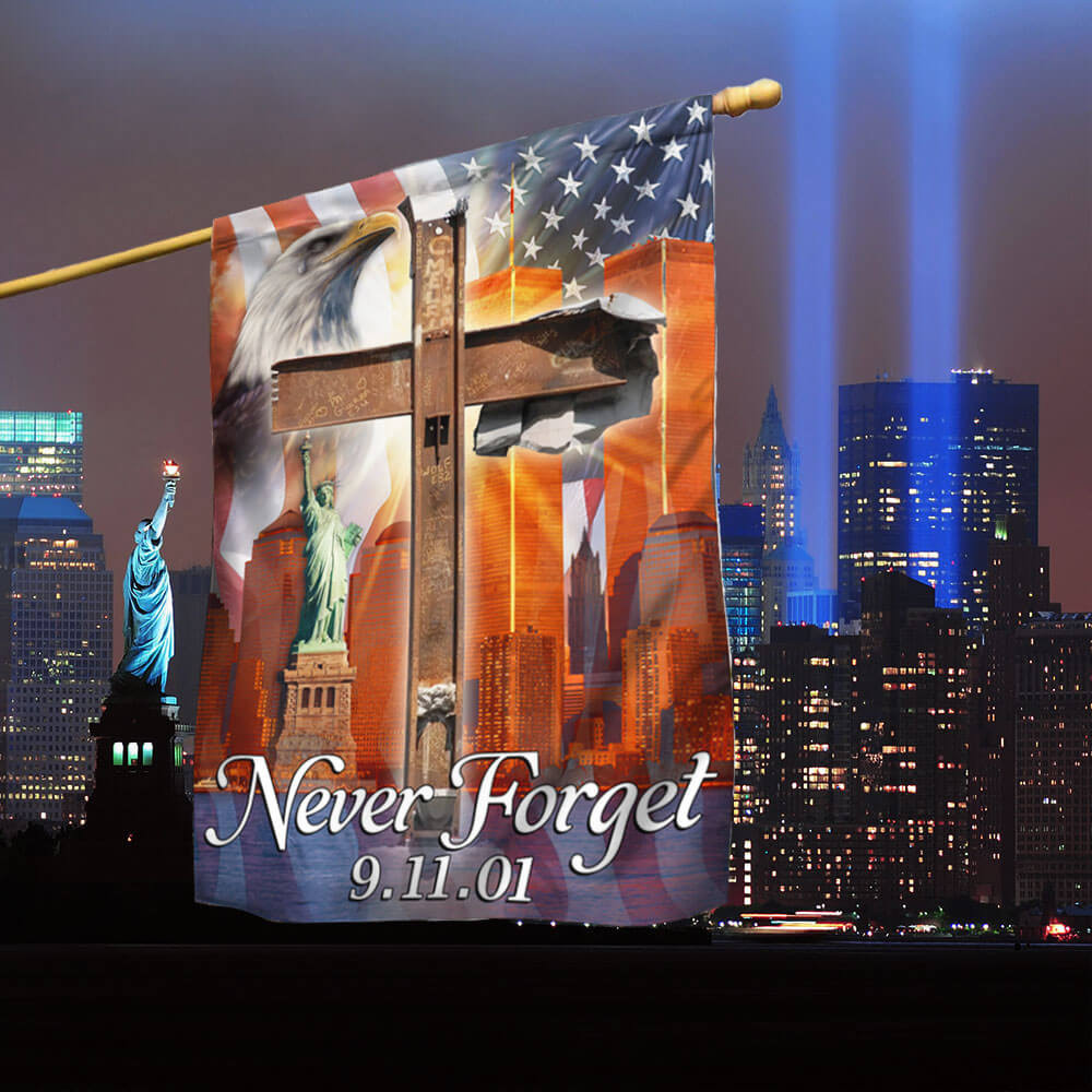 911 Flag Never Forget September 11 American Eagle Memorial Flag Gifts For Friends