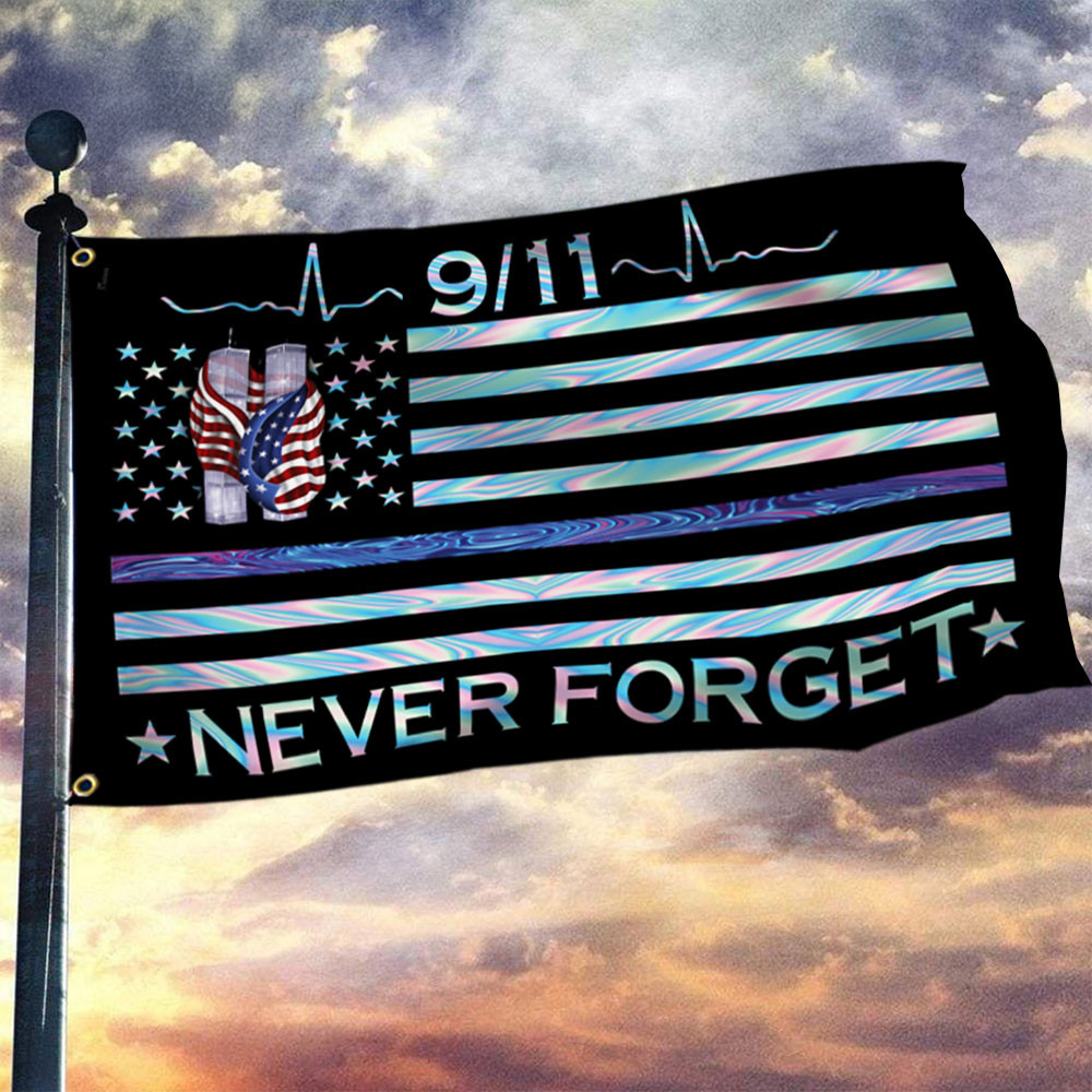 911 Grommet Flag Patriot Day Never Forget Flag Remembrance Gifts For Friends