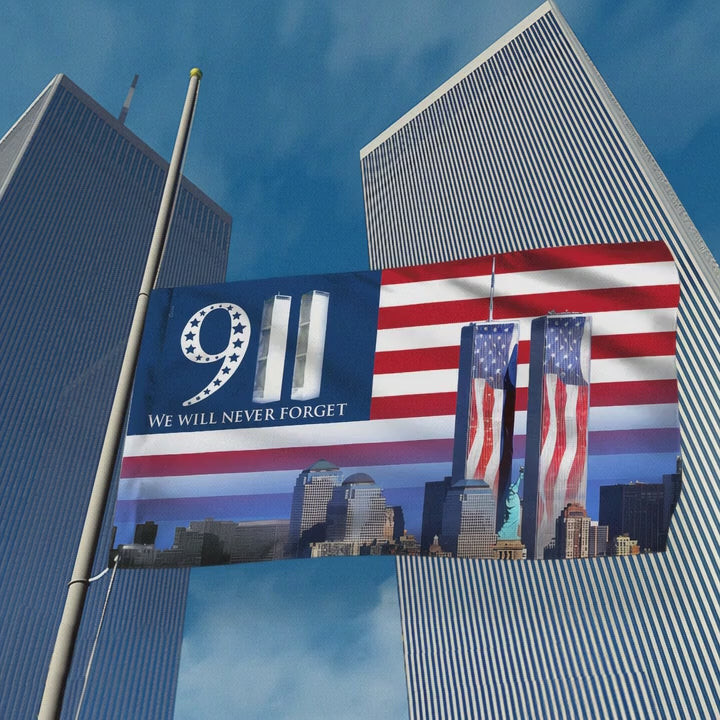 911 Grommet Flag We Will Never Forget Patriotic USA Flag Gifts For Every Patriot
