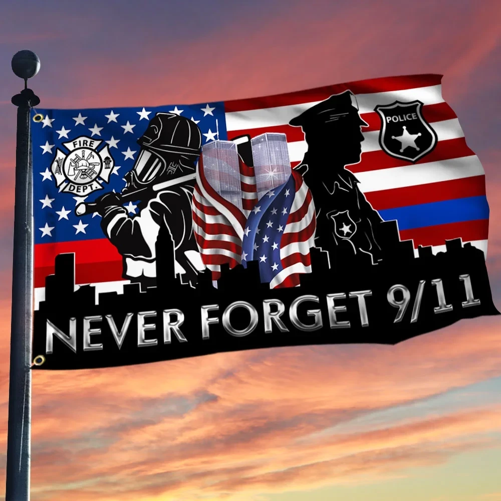 911 Patriot Day Flag September 11 Attacks Never Forget Flag 911 Gift Ideas