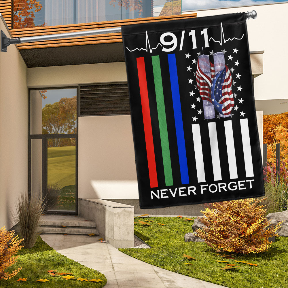911 Patriot Day Never Forget Police Firefighter Military Flag Gifts For Freedom Lovers