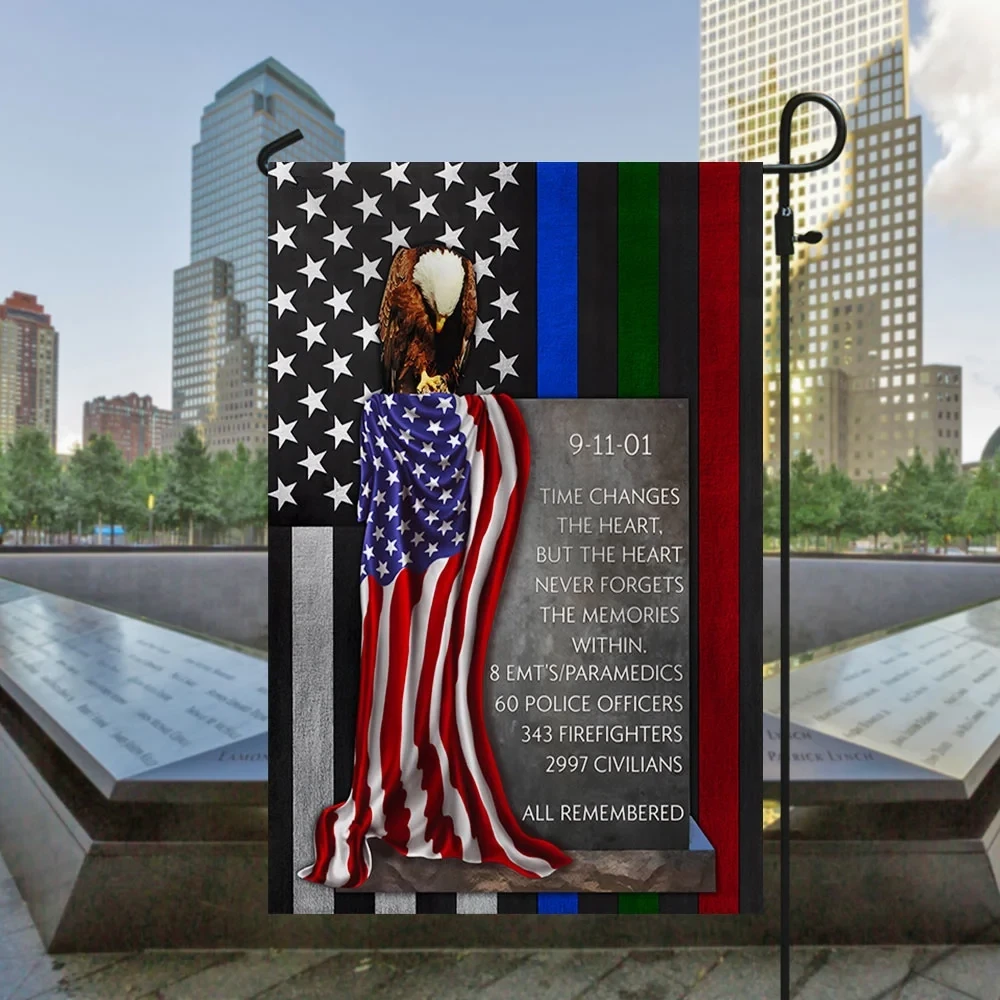 911 Patriot Day Police Fire Military Never Forget Flag 911 25th Anniversary Merch Patriotic Gifts