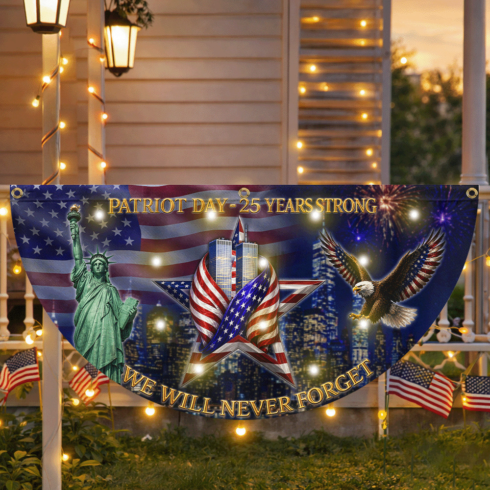 911 Patriot Day Solar LED USA Flag Remembrance Ideas For Proud Patriots