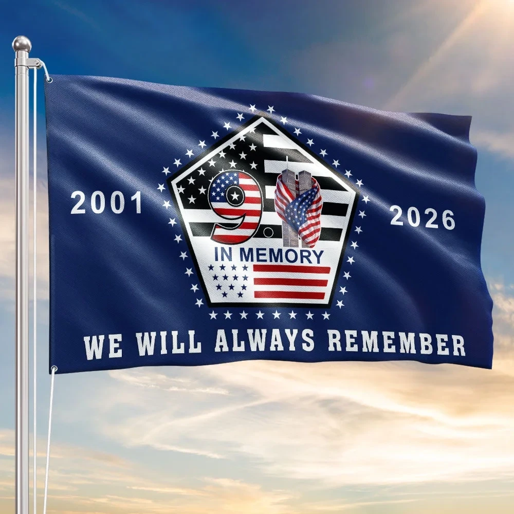 911 Patriot Day We Will Always Remember American Pentagon Flag 911 25th Anniversary Flag Best Gift Ideas