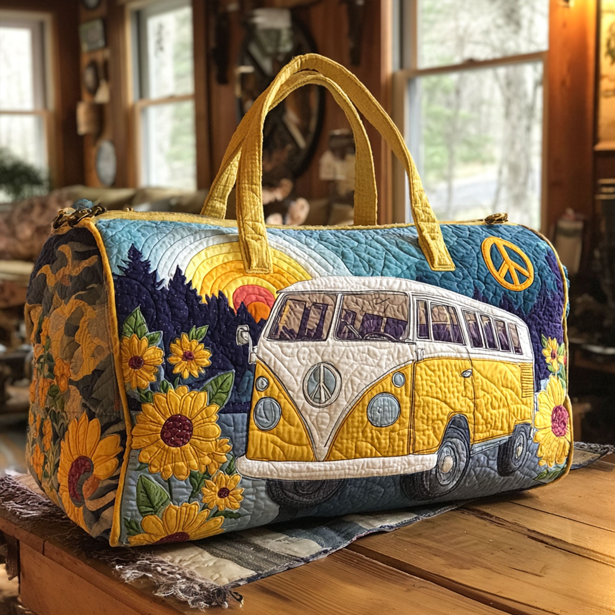 Adventure Lane Quilted Duffle Bag Best Weekend Bags Gifts For Your Hippie Friend