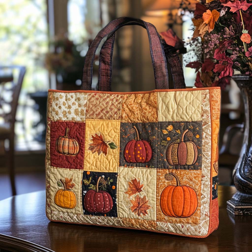 Amber Harvest Quilted Tote Bag Famous Tote Bags Autumn Gift Ideas