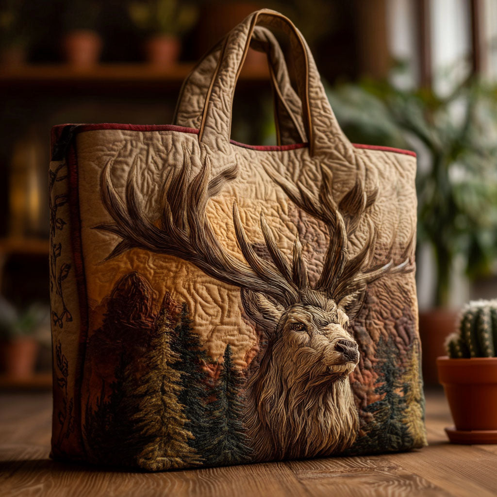 Antler Trail Quilted Tote Bag Most Popular Tote Bags Meaningful Father's Day Gifts