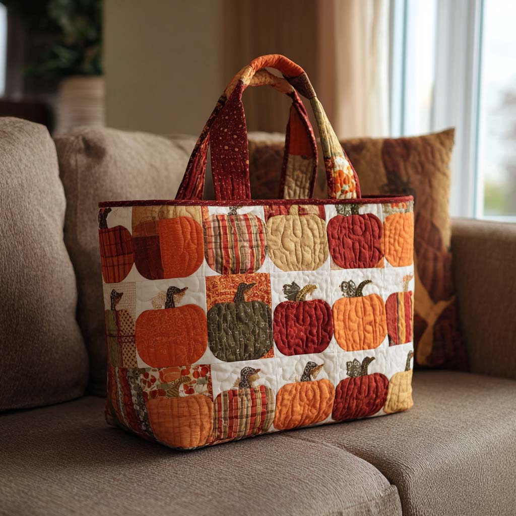 Autumn Breeze Quilted Tote Bag Good Shoulder Bags Sunflower Gift Items