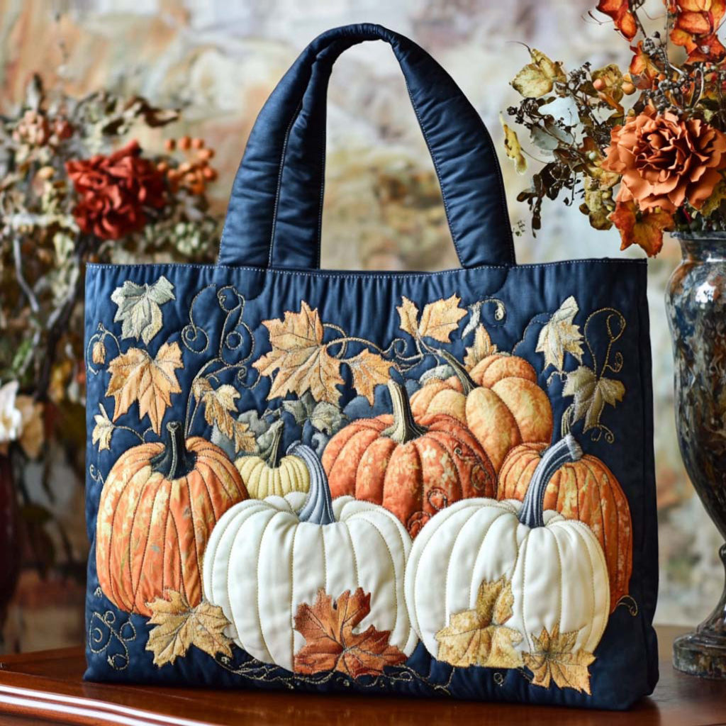 Autumn Essence Quilted Tote Bag Top Tote Bags Fall Autumn Gifts For Her