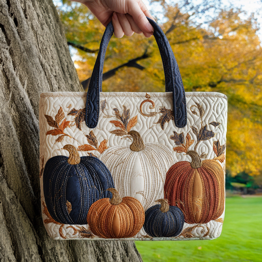 Autumn Glow Quilted Tote Bag Quilted Shoulder Bag Fun Fall Gift Ideas
