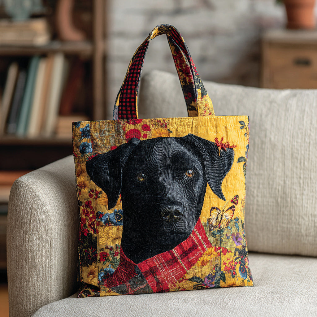 Autumn Labrador Retriever Quilted Tote Bag Best Luxury Tote Labrador Presents
