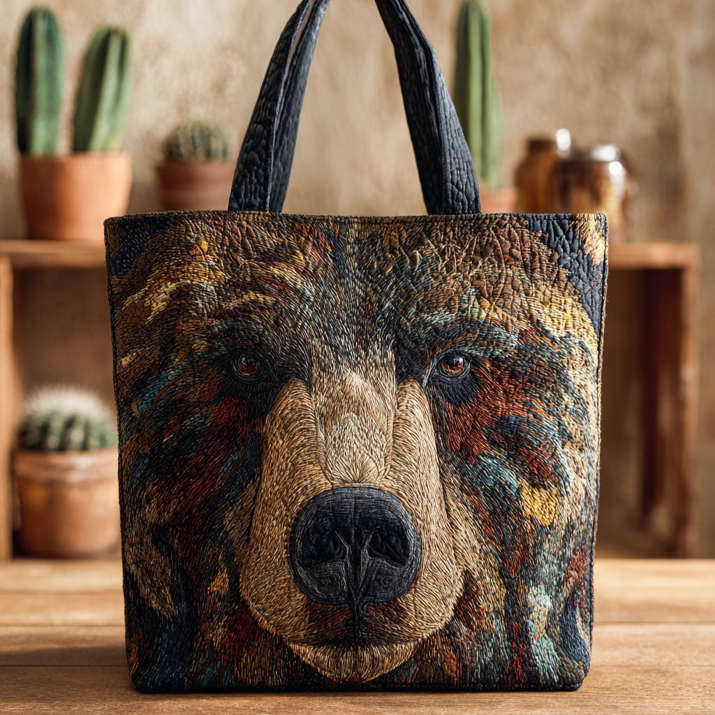 Bear Hollow Quilted Tote Bag Everyday Tote Bag Good Fathers Day Gifts