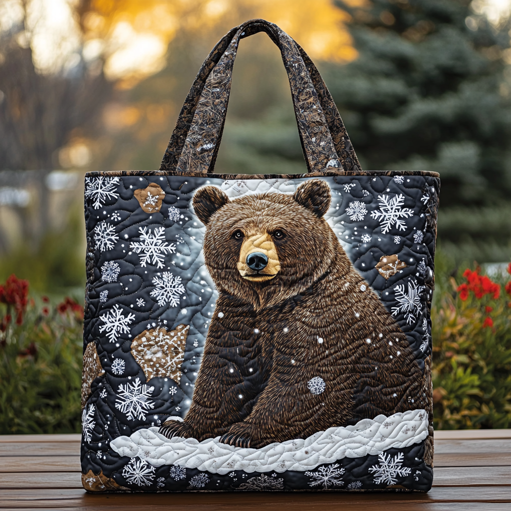 Bear Majesty Quilted Tote Bag The Best Tote Bag Thoughtful Mothers Day Gifts