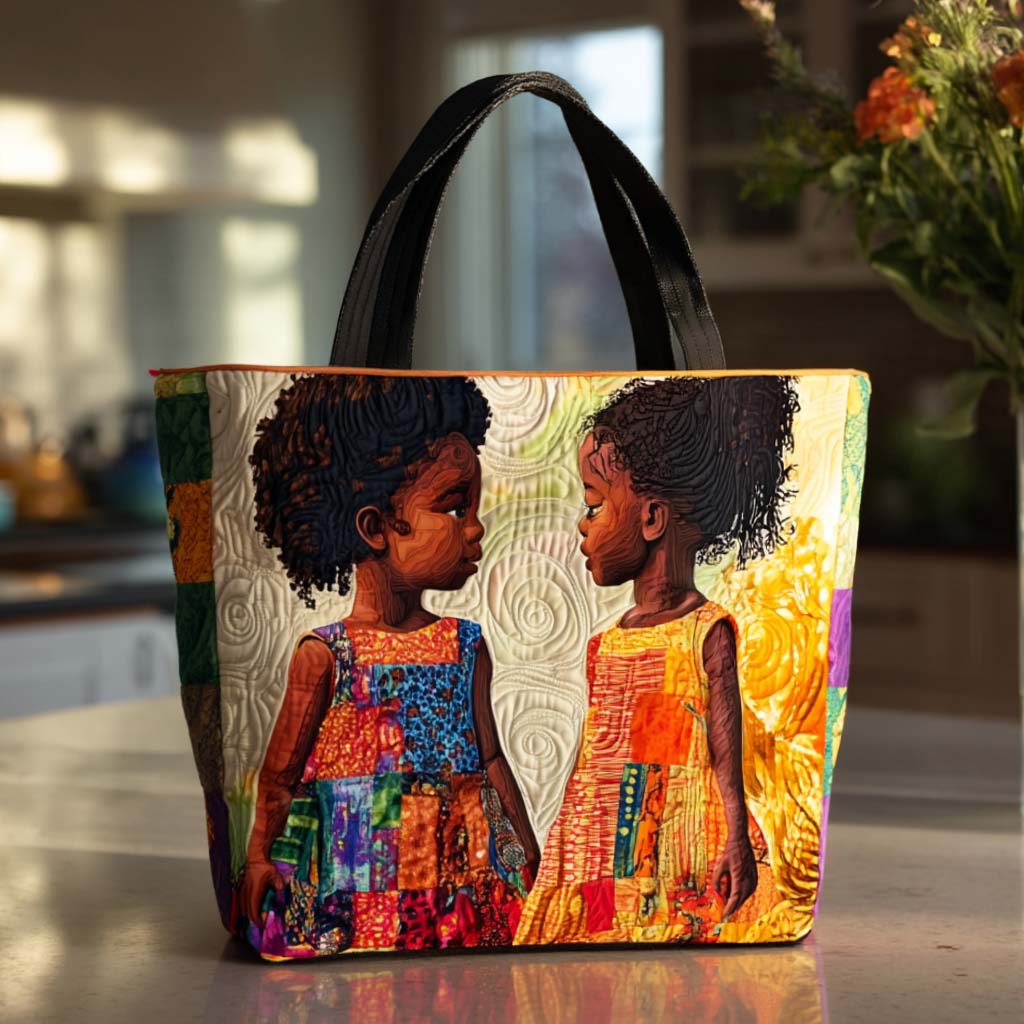 Bright Blossoms Quilted Tote Bag Best Everyday Tote Best African American Gifts