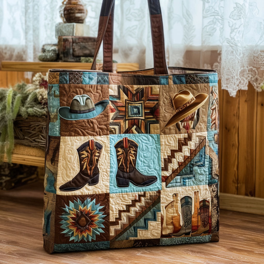Canyon Trails Quilted Tote Bag Famous Tote Bags Cowboy Theme Diaper Cake