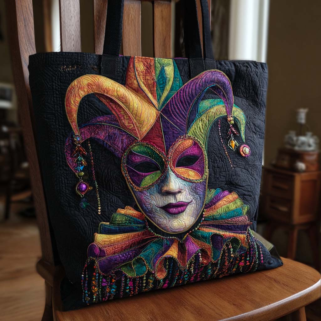 Carnival Queen Quilted Tote Bag Popular Totes Mardi Gras Gifts For Her
