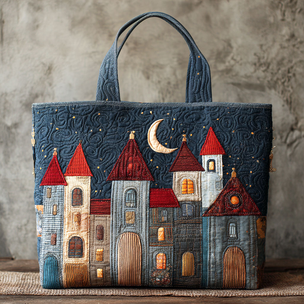 Castle Dreams Quilted Tote Bag Everyday Tote Bag Great First Mothers Day Gifts