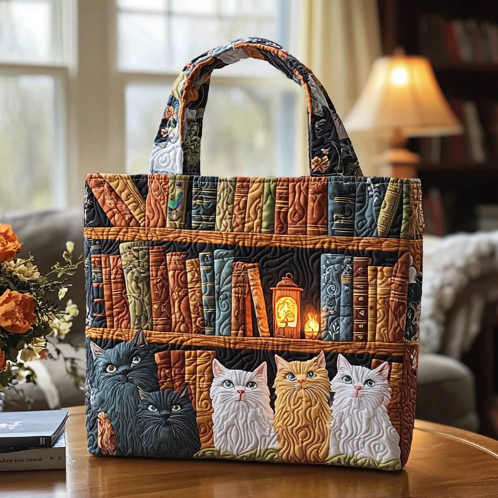 Cat Chronicles Quilted Tote Bag Best Tote Bags For Women Top Design Tote Bag