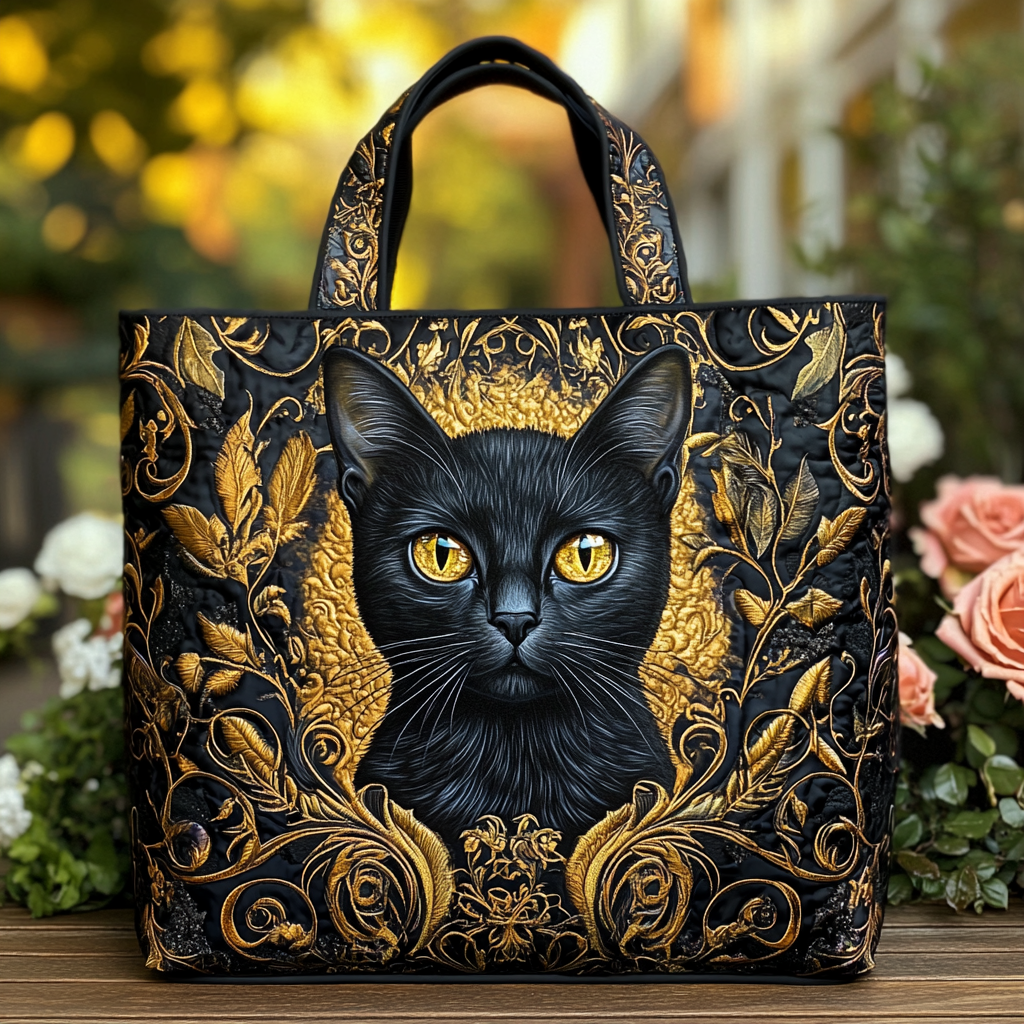 Cat Squad Quilted Tote Bag Best Everyday Tote Bag Cat Things For Cat Lovers