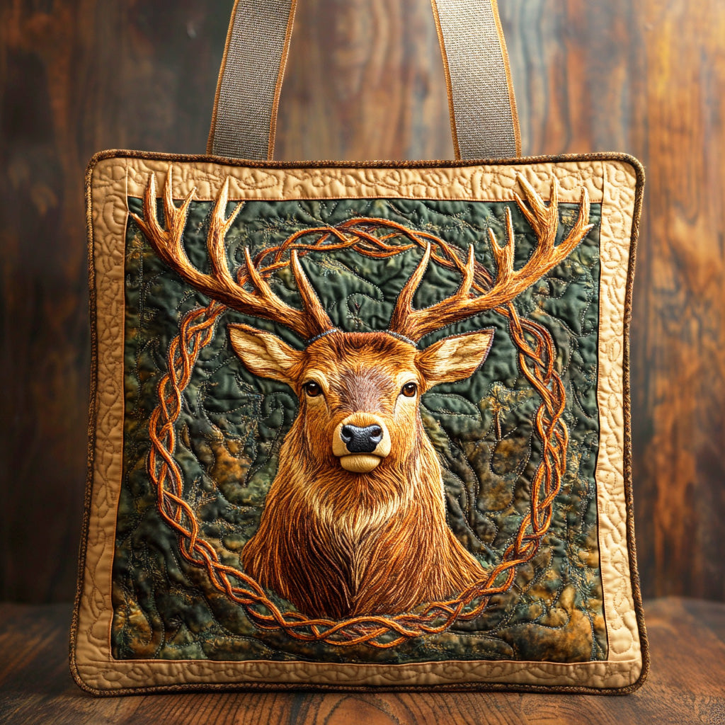 Celtic Deer Path Quilted Tote Bag Tote Bags For Women Nice Gifts For Mom