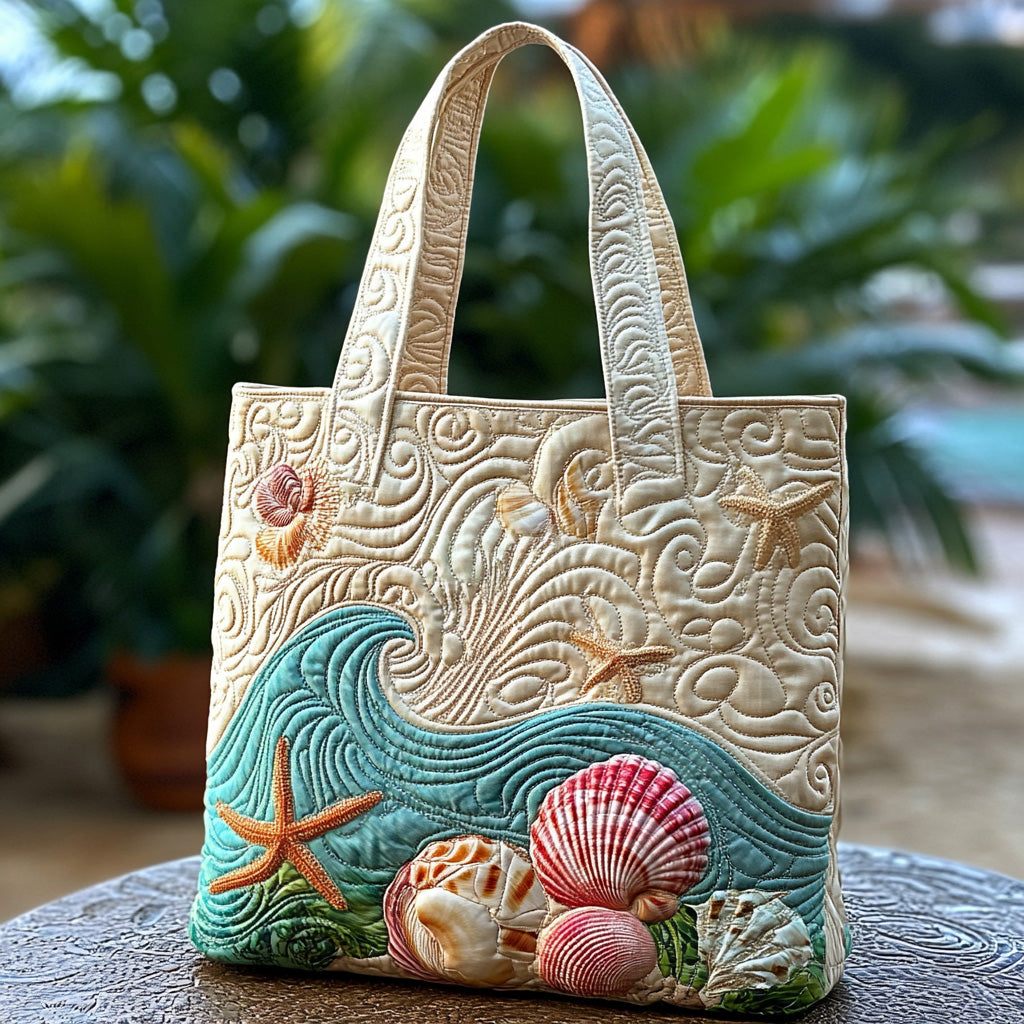 Coastal Gems Quilted Tote Bag The Best Tote Great Gifts For Beach Lovers