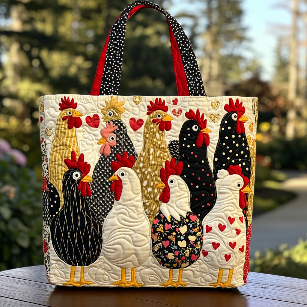 Coop Couture Quilted Tote Bag Shoulder Bag Sale Gifts For Chicken Owners