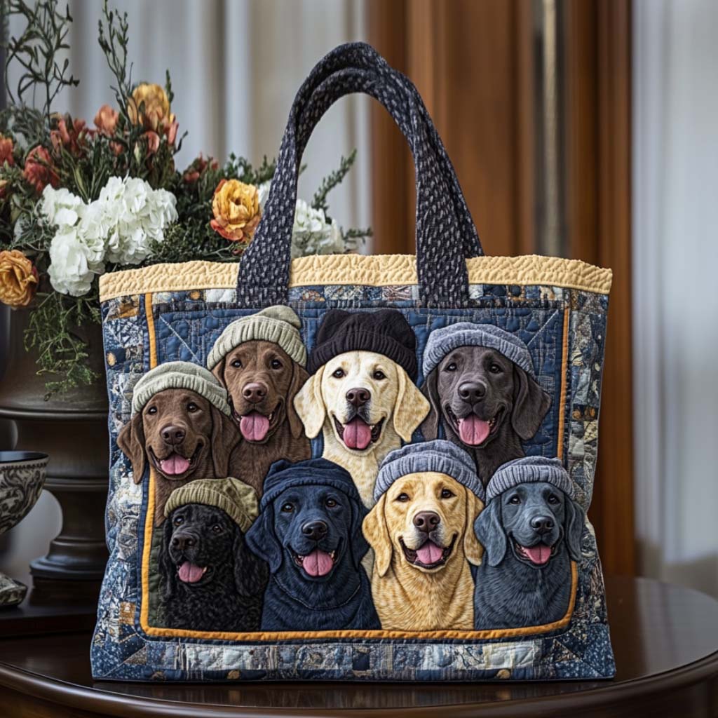 Cozy Pack Quilted Tote Bag Trendy Shoulder Bags Labrador Gifts For Owners